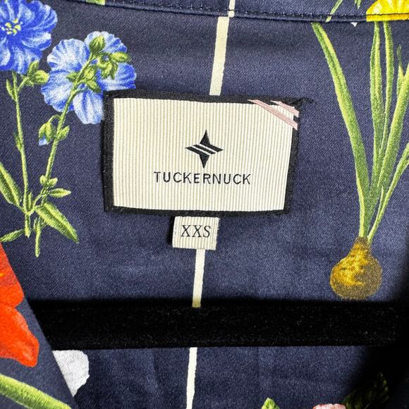 Tuckernuck Navy Fresh Buds 3/4 Sleeve V Neck Mini Shift Dress Womens XX-Small - Picture 5 of 5